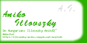 aniko illovszky business card